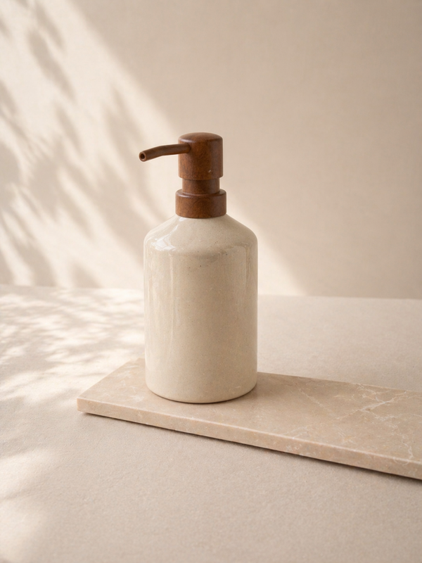 Mooisa marmer dienblad rechthoek S beige 10x25cm