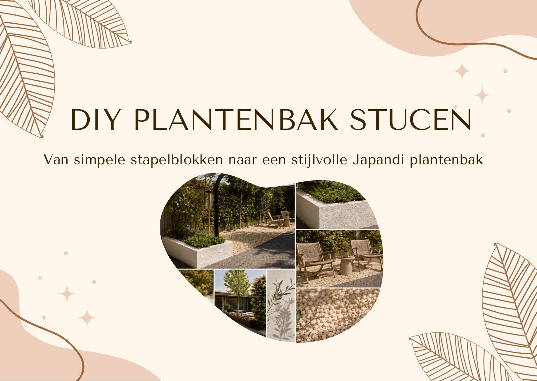 DIY plantenbak stucen