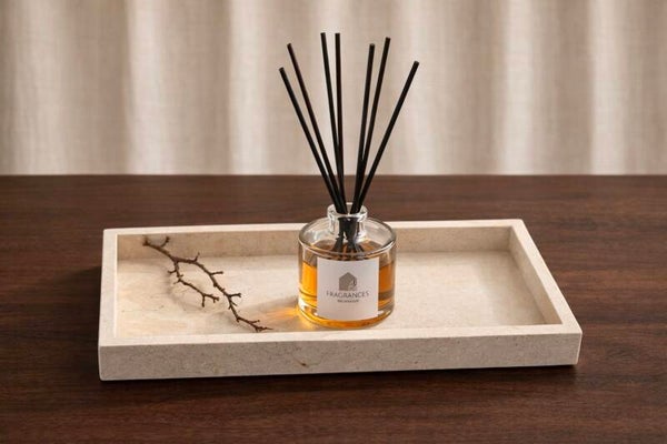 Mooisa marmer dienblad tray 15x30cm beige