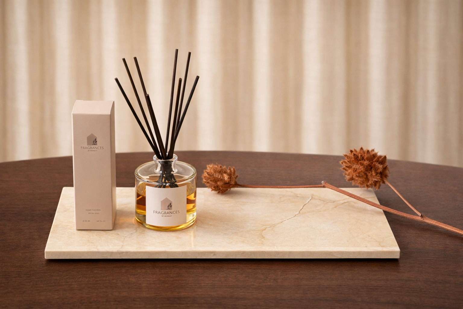 Mooisa marmer dienblad rechthoek L beige 20x40cm