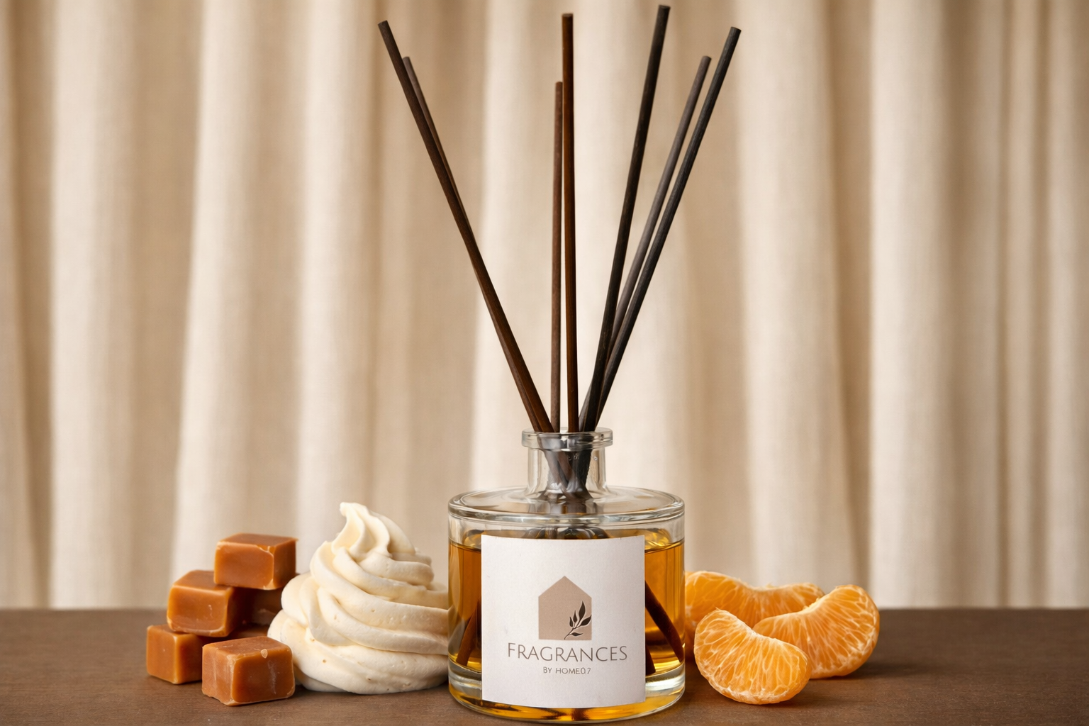 Geurstokjes set | Mandarijnroom