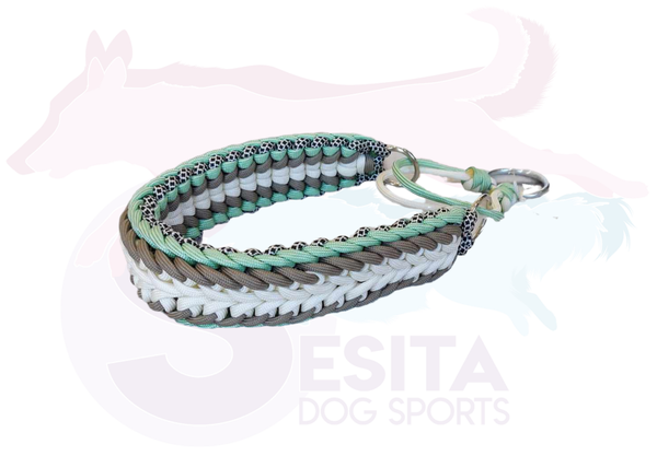 LL Paracord halsband "Tulip" - halve strop