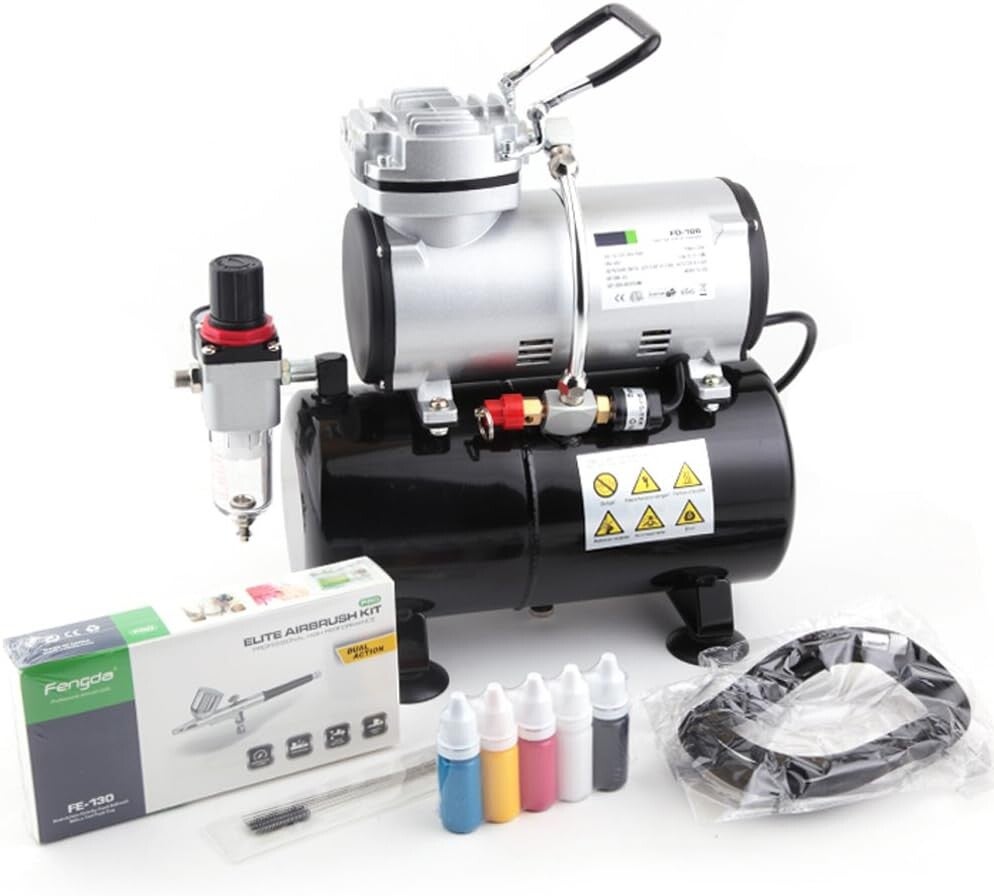 Fengda FD-186K Airbrush Kompressor Komplett set