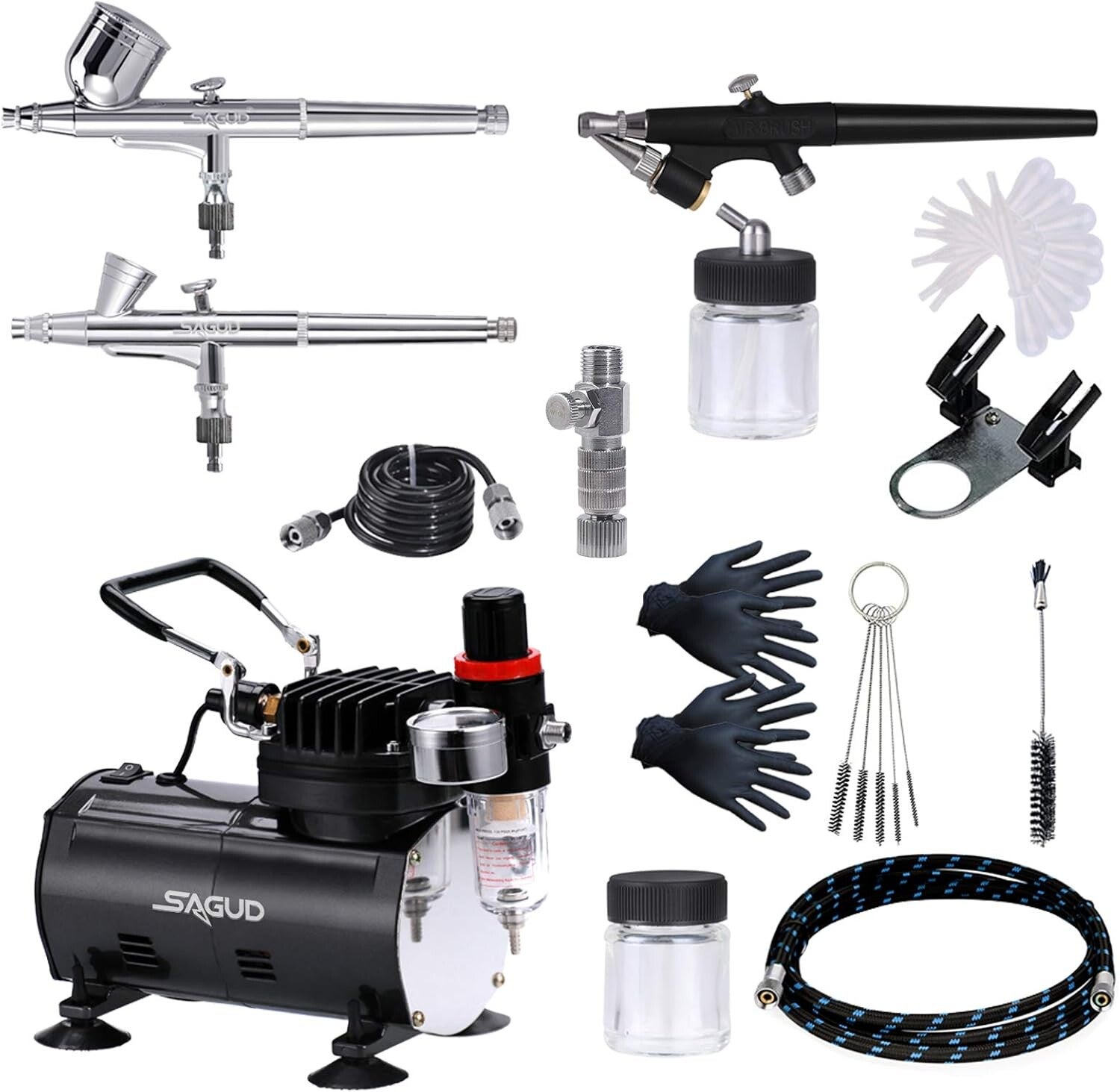 Airbrush Set mit Kompressor,