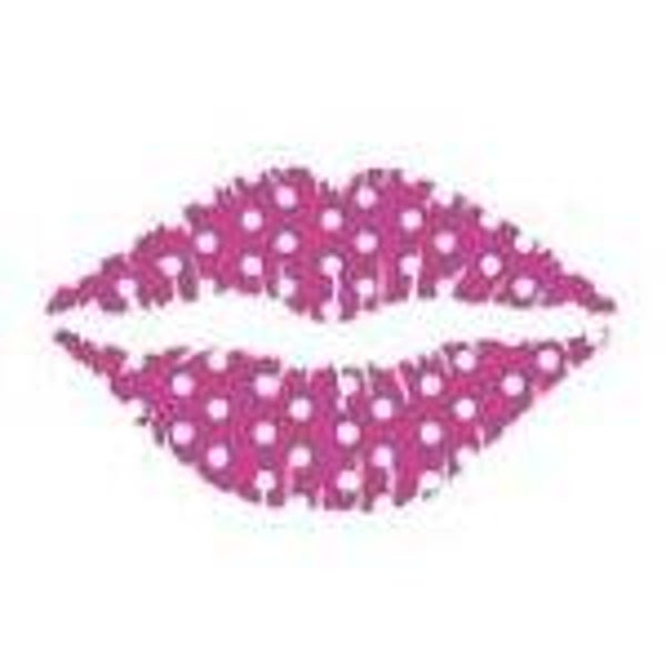 Lippen Tattoo «Pink Dots»