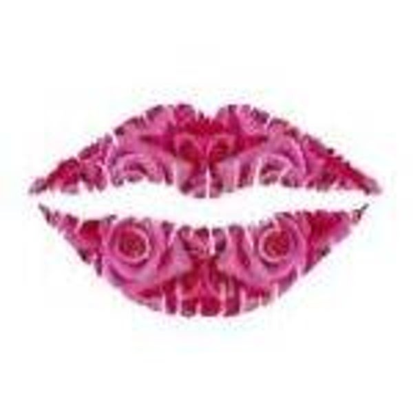 Lippen Tattoo «Pink Rose