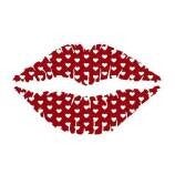 Lippen Tattoo «Red Hearts
