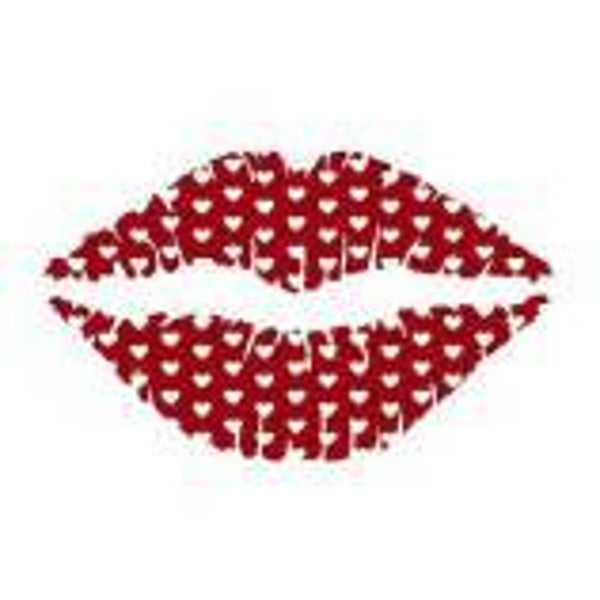 Lippen Tattoo «Red Hearts