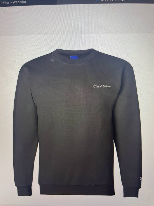black logo sweatshirt