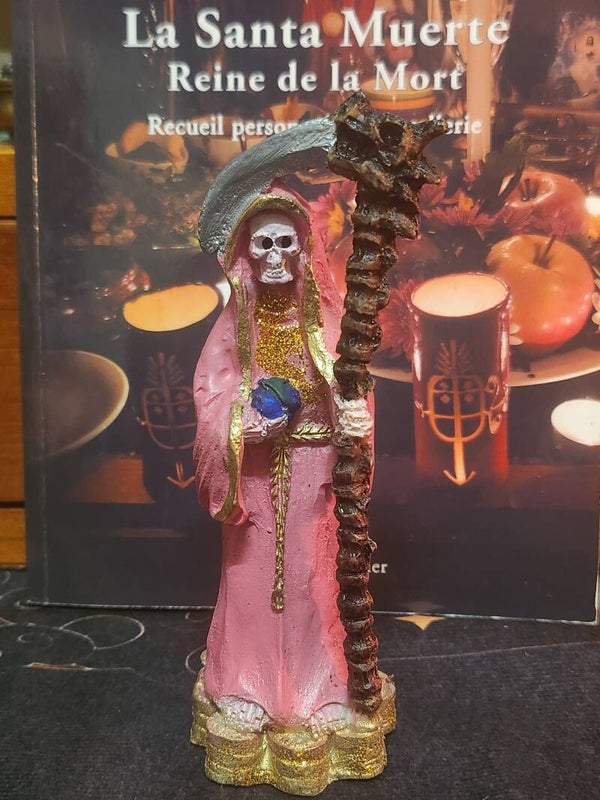 Santa Muerte 13cm rosa