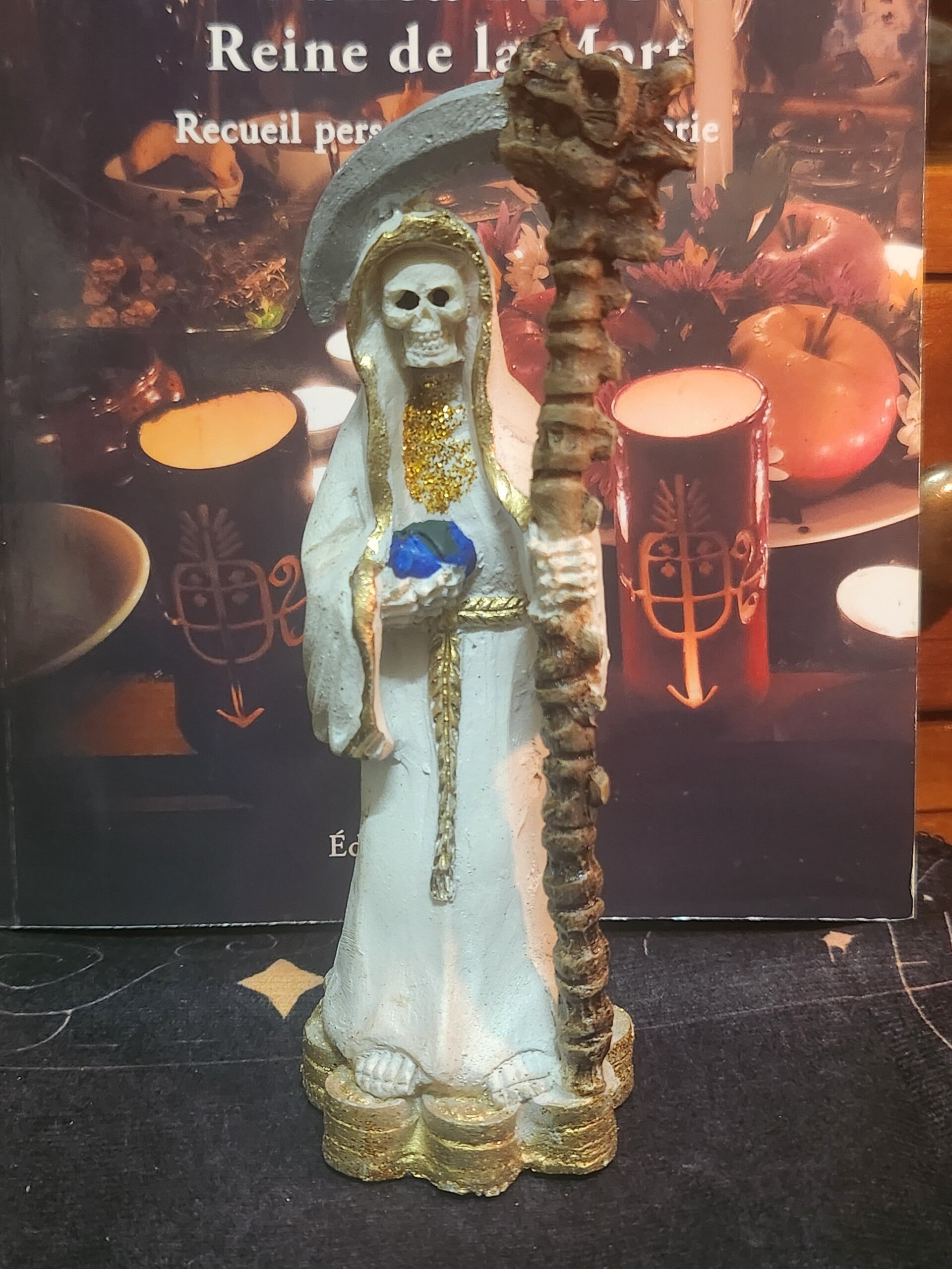 Santa Muerte 13cm blanca
