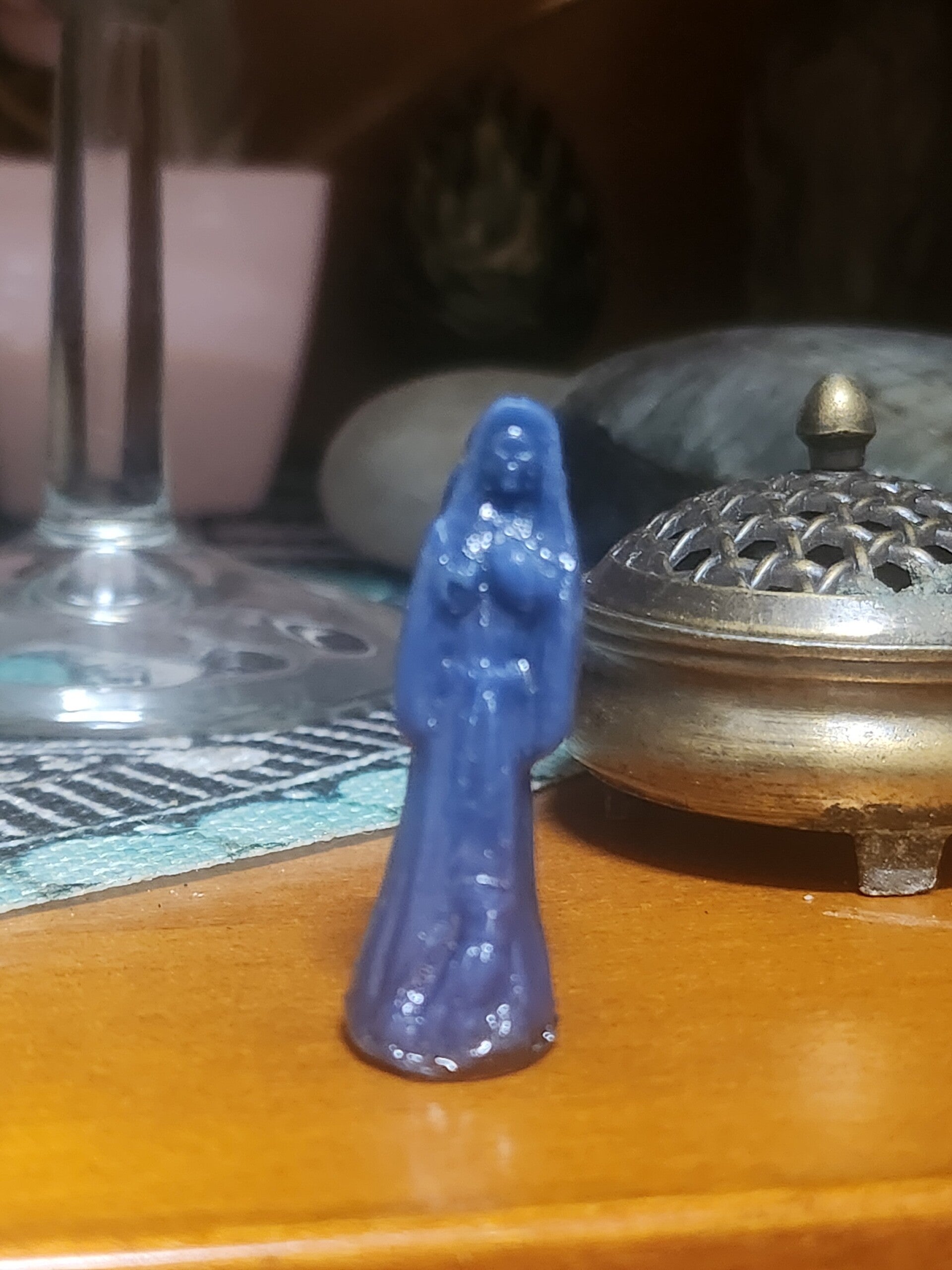 Santa Muerte azul 3,5cm