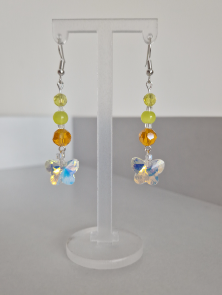Boucles d'oreilles papillon solaire