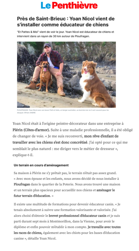 Article du Penthievre Page 1