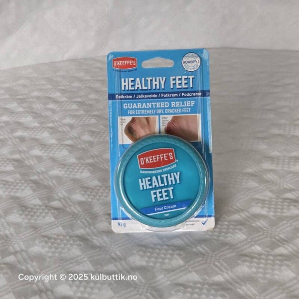 O'Keeffe's Healthy Feet Fotkrem – Garantert lindring for sprukne hæler! 👣