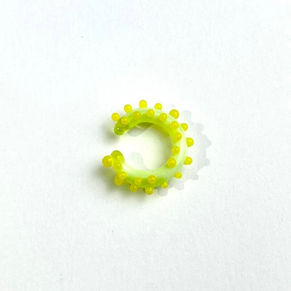 Nausznica Pixie jasna zieleń + żółty