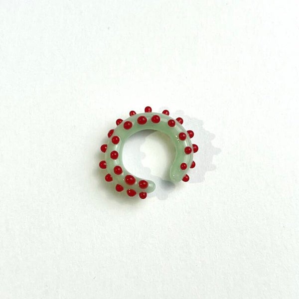 Nausznica Pixie mięta + czerwień