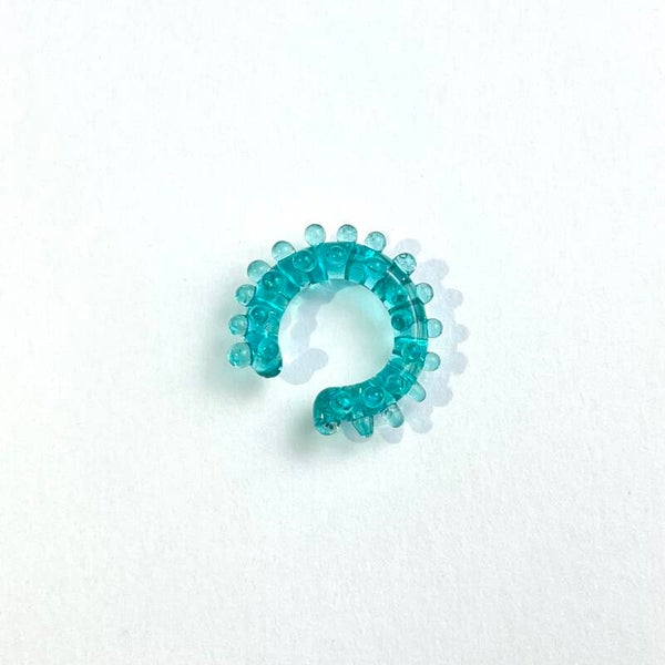 Nausznica Pixie transparentny turkus