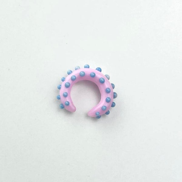 Nausznica Pixie róż + błękit