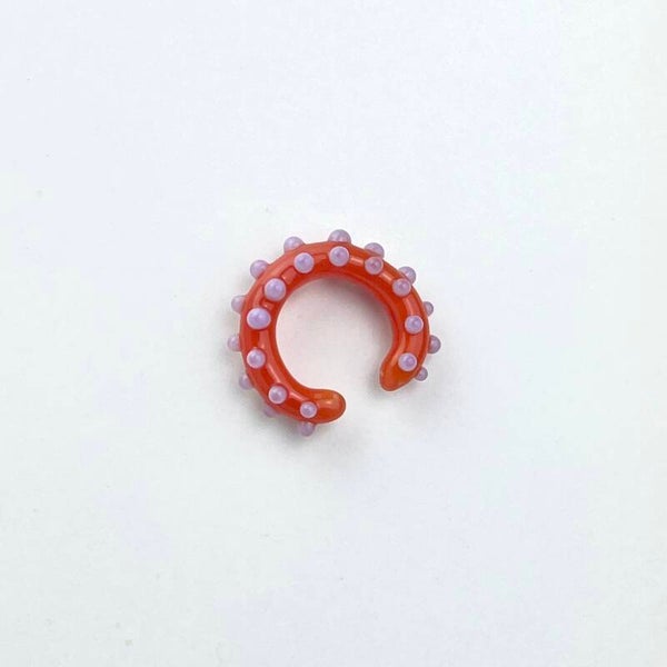 Nausznica Pixie pomarańcz + fiolet