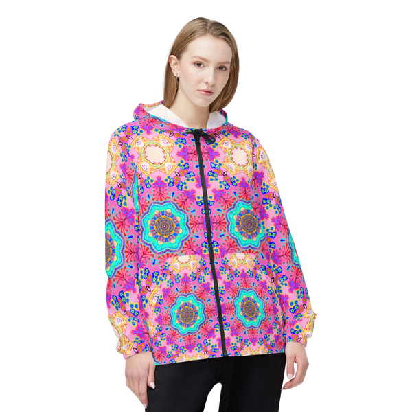 Ocean Coral Windbreaker Jacket (AOP)