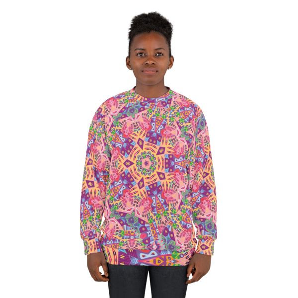 Geometric Abstract Florals Sweatshirt (AOP)