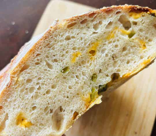 Jalapeno Cheddar Sourdough Bread