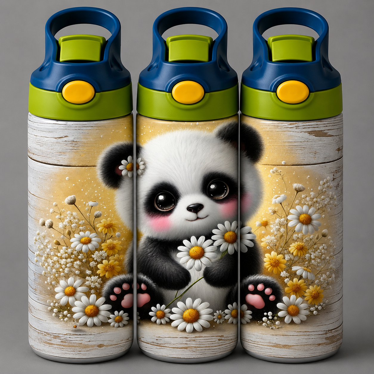 🦁 Kinder Trinkflasche mit Pander Motiv 1🌸