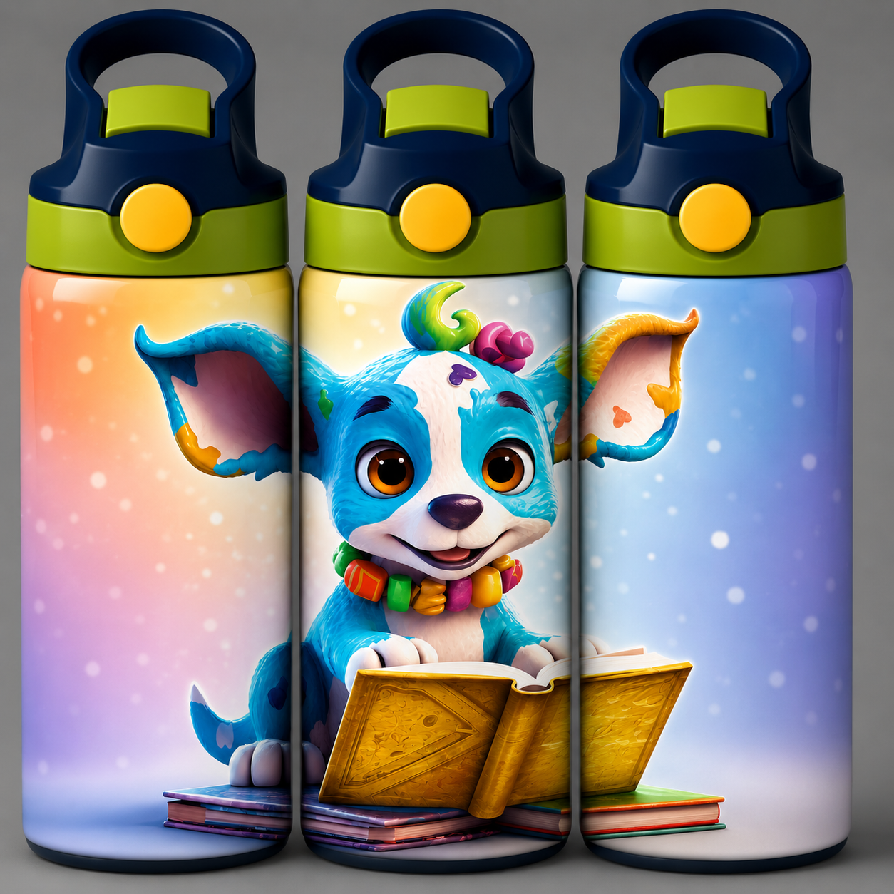 🦁 Kinder Trinkflasche mit Motiv 1🌸