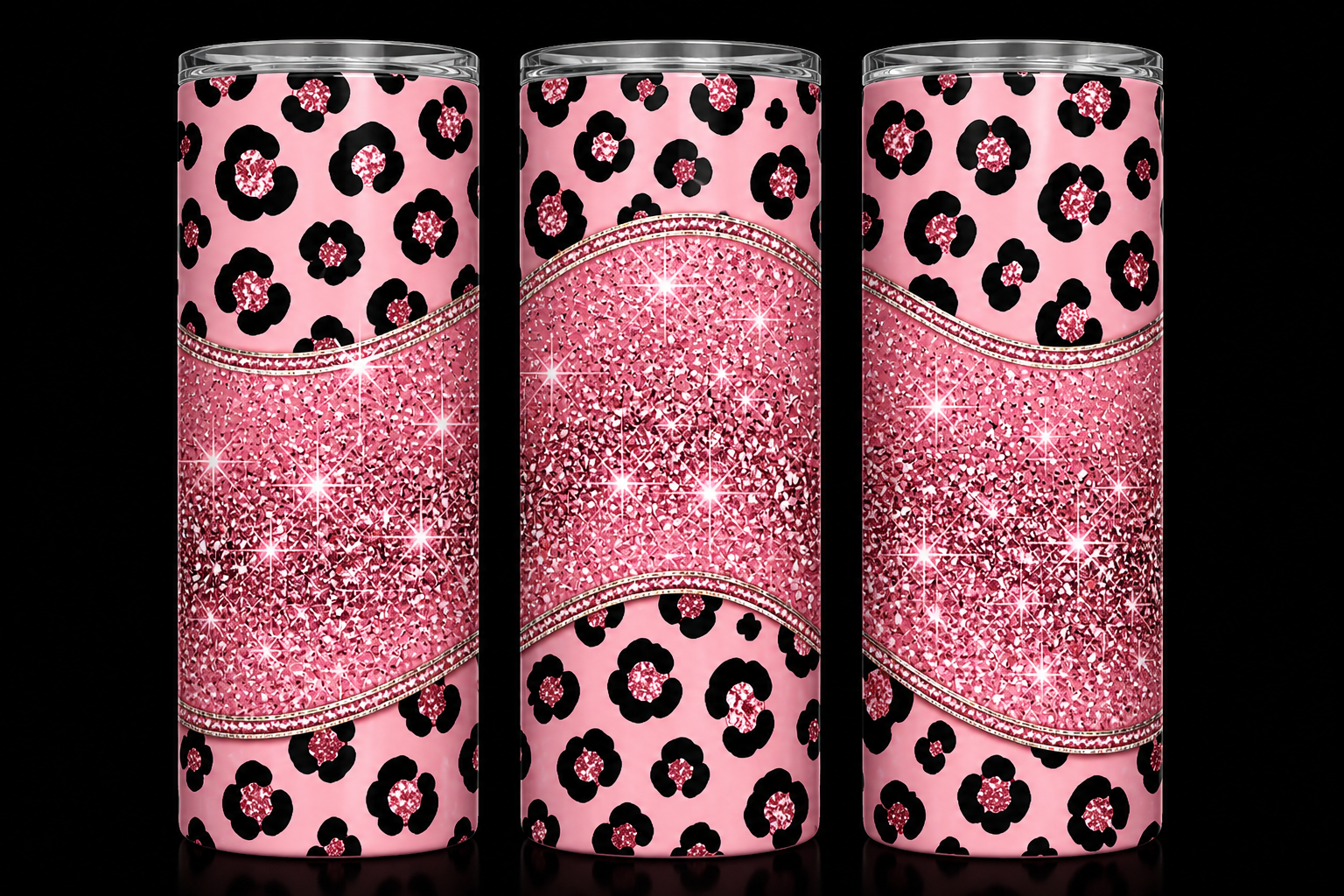 Edelstahl-Thermobecher Glitter 3