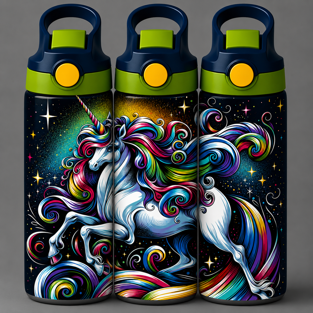 🦁 Kinder Trinkflasche mit Einhorn Motiv 10🌸