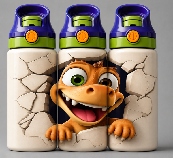 🦁 Kinder Trinkflasche mit Dino Motiv 10🌸