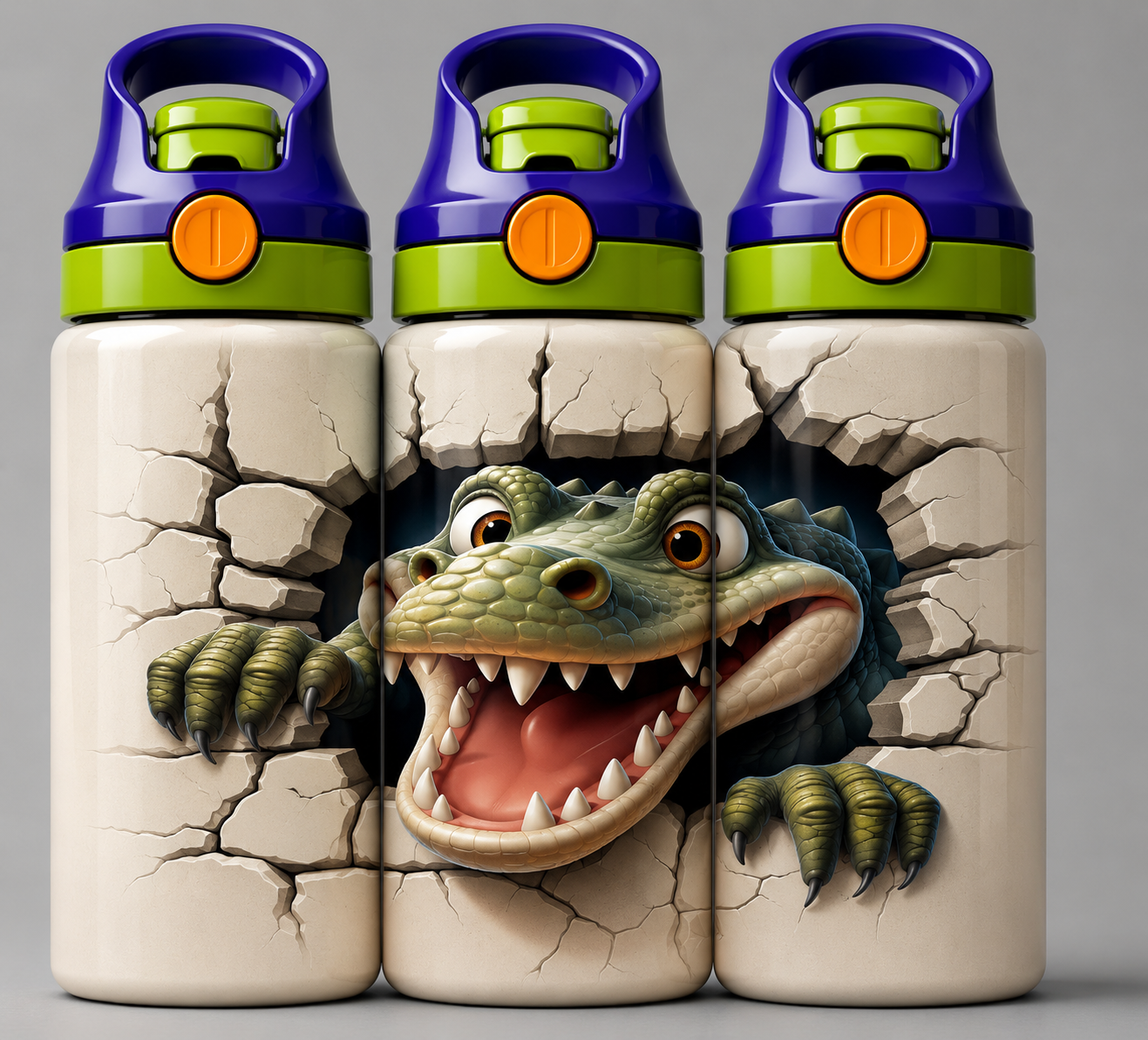 🦁 Kinder Trinkflasche mit Dino Motiv 11🌸