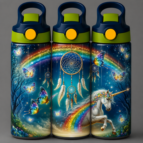🦁 Kinder Trinkflasche mit Einhorn Motiv 12🌸