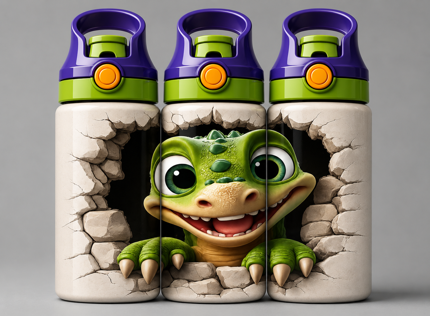 🦁 Kinder Trinkflasche mit Dino Motiv 13🌸