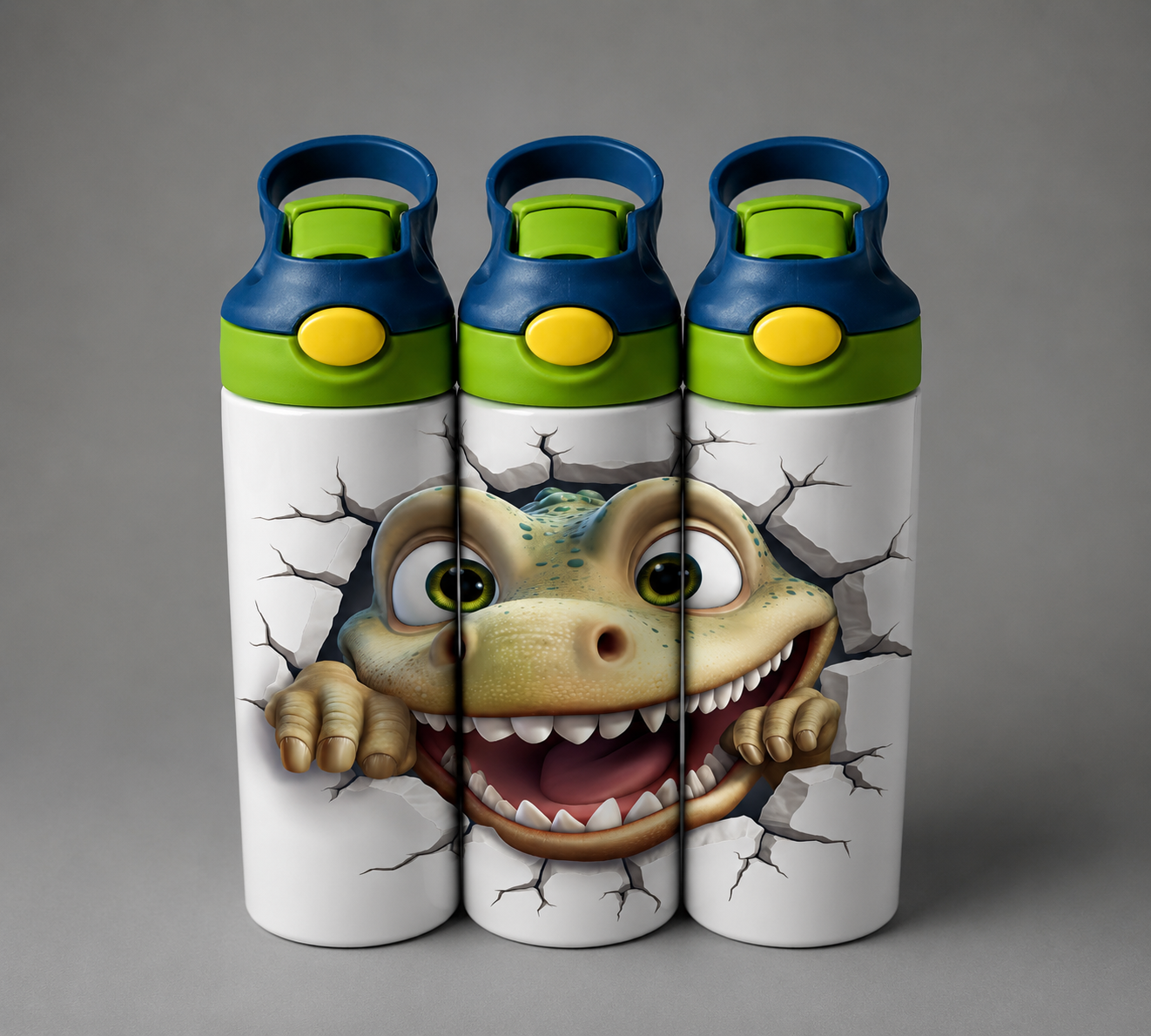 🦁 Kinder Trinkflasche mit Dino Motiv 14🌸