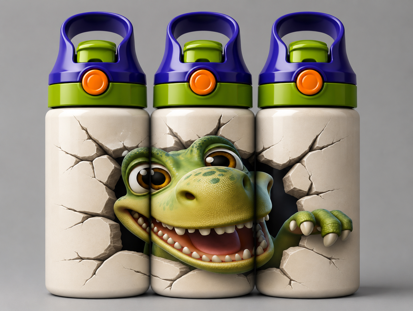 🦁 Kinder Trinkflasche mit Dino Motiv 15🌸