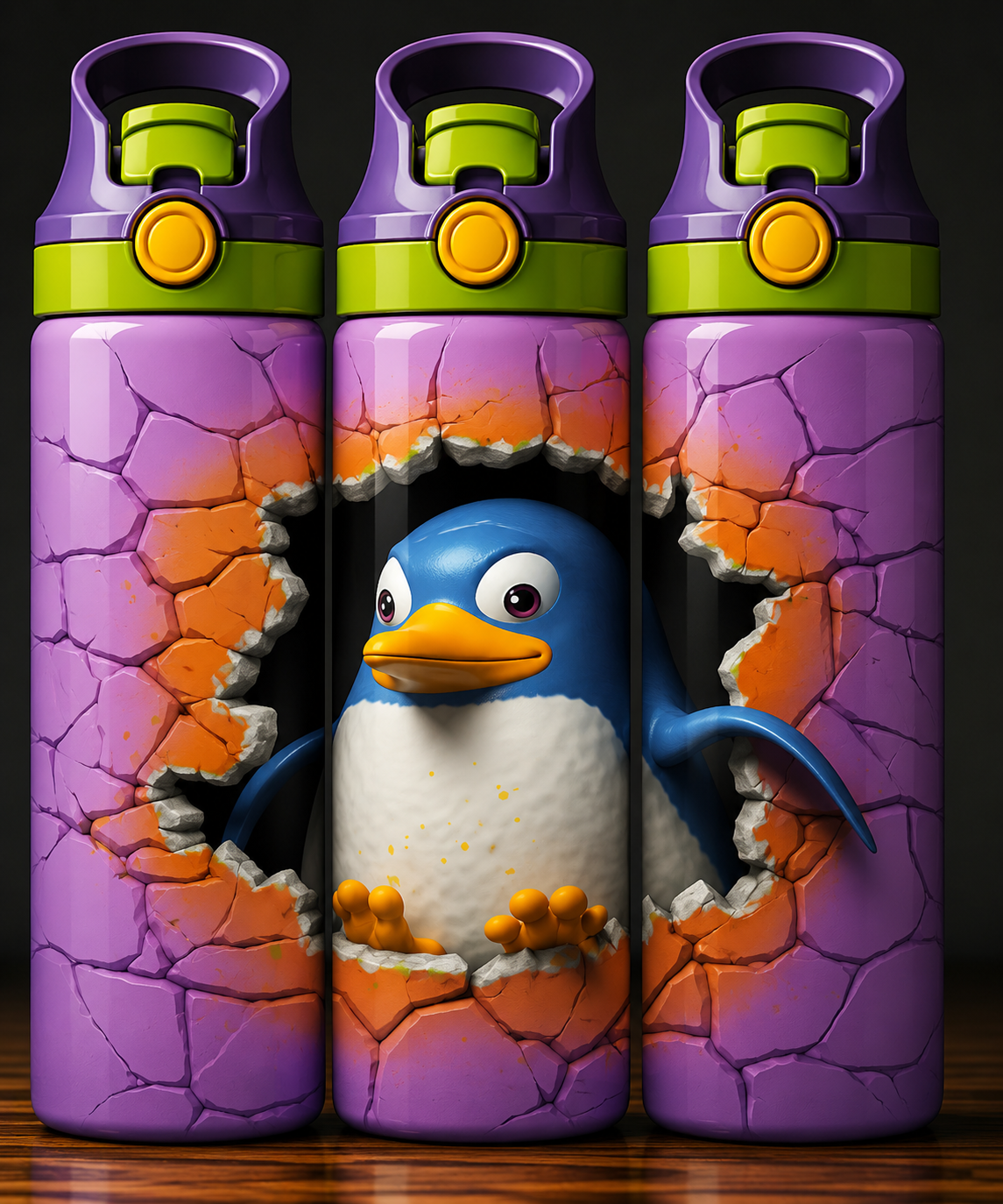 🦁 Kinder Trinkflasche mit Cartoon Motiv 19🌸
