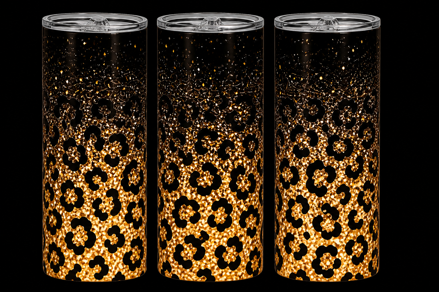 Edelstahl-Thermobecher Glitter 5