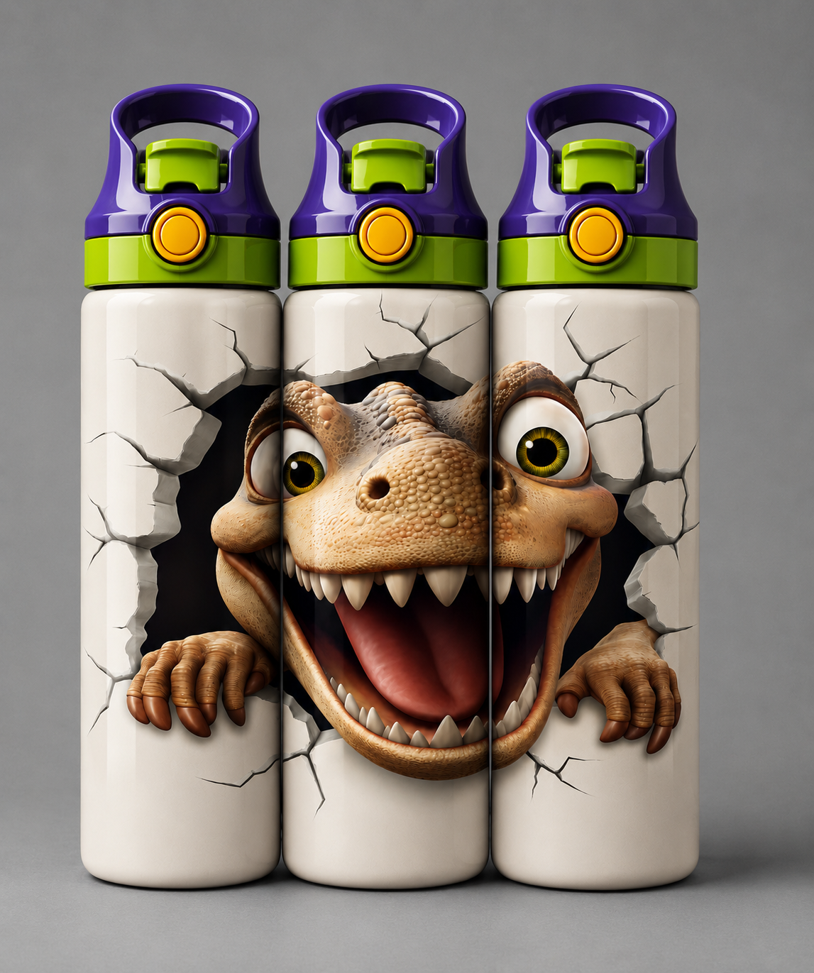 🦁 Kinder Trinkflasche mit Dino Motiv 2🌸