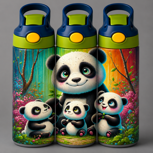 🦁 Kinder Trinkflasche mit Pander Motiv 2🌸