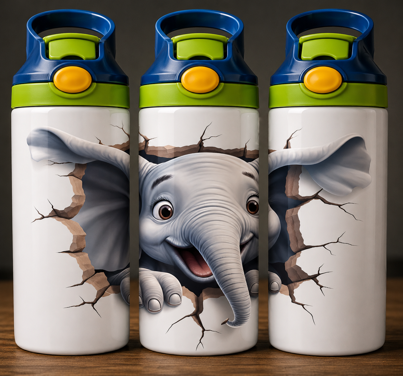 🦁 Kinder Trinkflasche mit Cartoon Motiv 4🌸