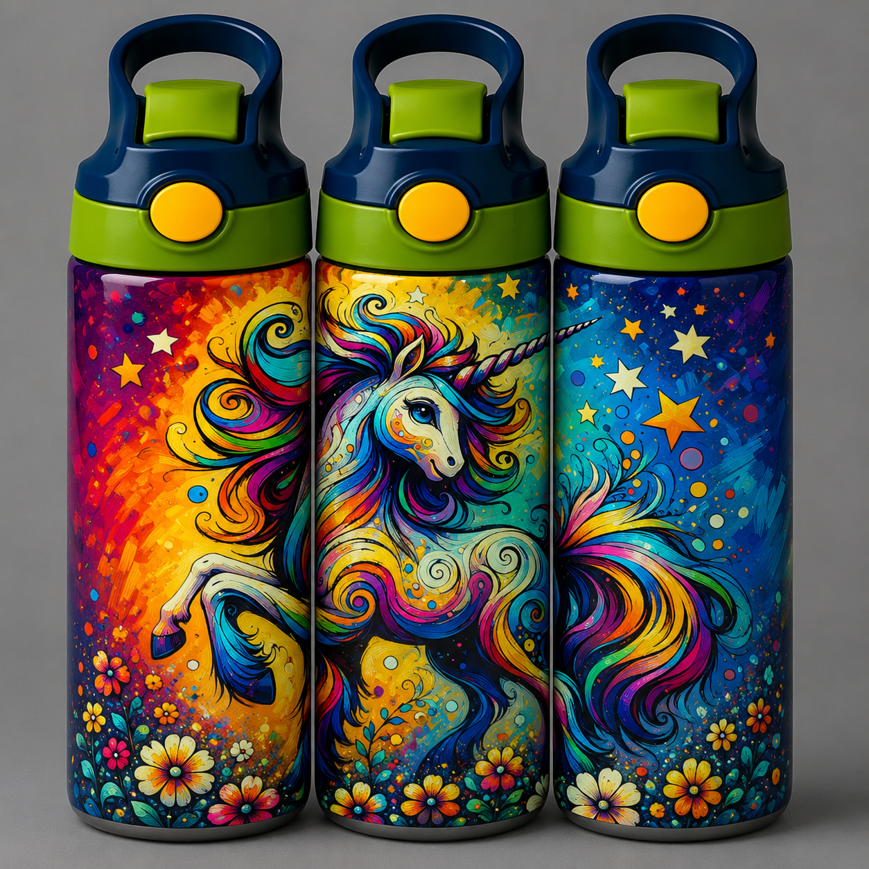 🦁 Kinder Trinkflasche mit Einhorn Motiv 4🌸