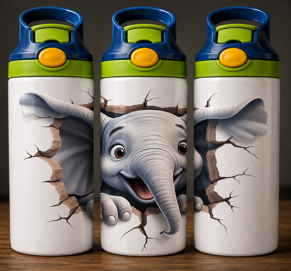 🦁 Kinder Trinkflasche mit Cartoon Motiv 4🌸