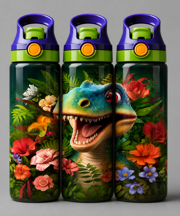 🦁 Kinder Trinkflasche mit Dino Motiv 4🌸