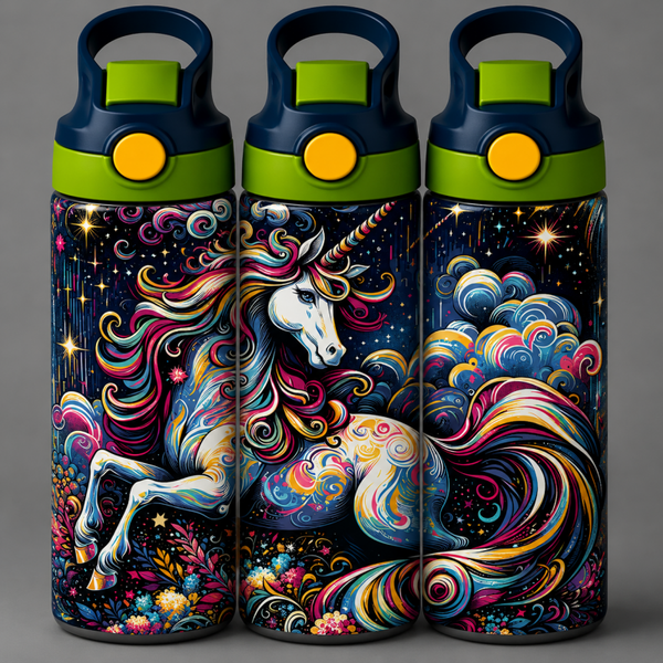 🦁 Kinder Trinkflasche mit Einhorn Motiv 6🌸