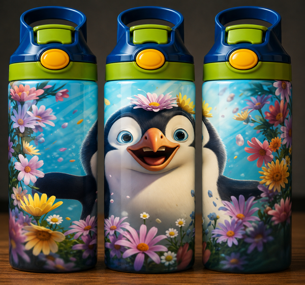 🦁 Kinder Trinkflasche mit Cartoon Motiv 6🌸