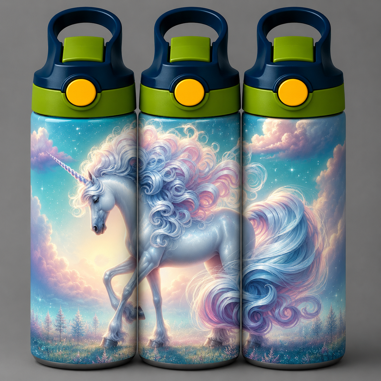 🦁 Kinder Trinkflasche mit Einhorn Motiv 7🌸