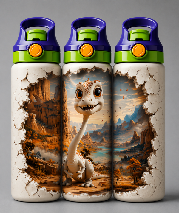 🦁 Kinder Trinkflasche mit Dino Motiv 7🌸