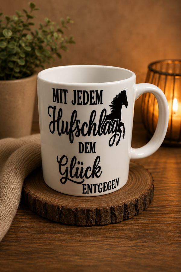 Eine besondere Tasse für Menschen mit Leidenschaft für Pferde